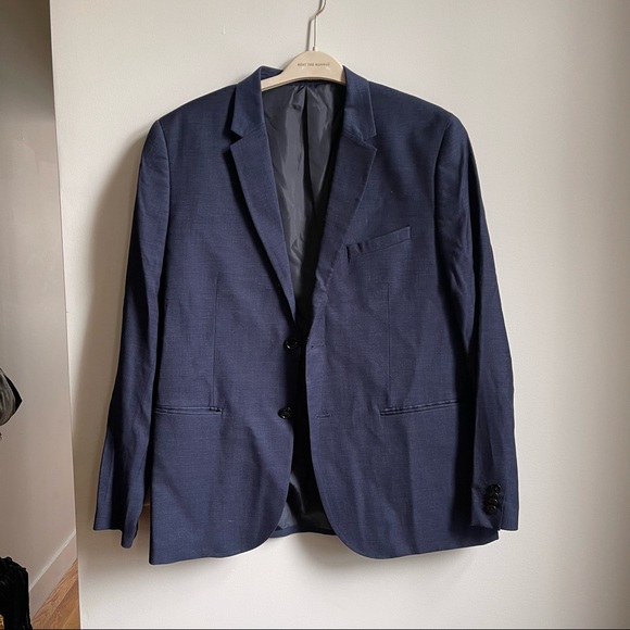 H&M Mens Blue Blazer Size Medium 44R - Picture 1 of 7
